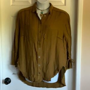 FREE PEOPLE..oversized blouse